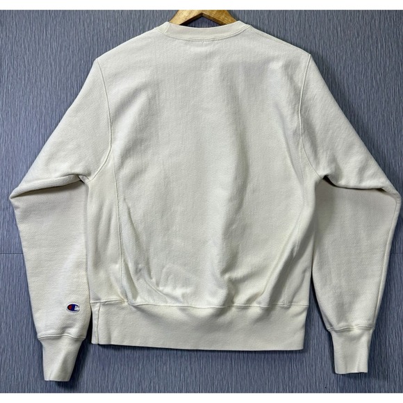Champion Reverse Weave Crewneck Pullover Ivory Vintage 90's SZ: Small - Picture 2 of 9